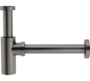 Sifón botella para lavabo y bidé 1 1/4" Acero Cepillado